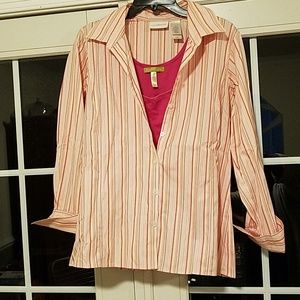 🍁Clearance🍁Liz Claiborne No-Iron Collared Shirt